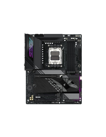 Gigabyte X870E AORUS ELITE WIFI7 AM5 ATX pagrindinė plokštė – bendras vaizdas
