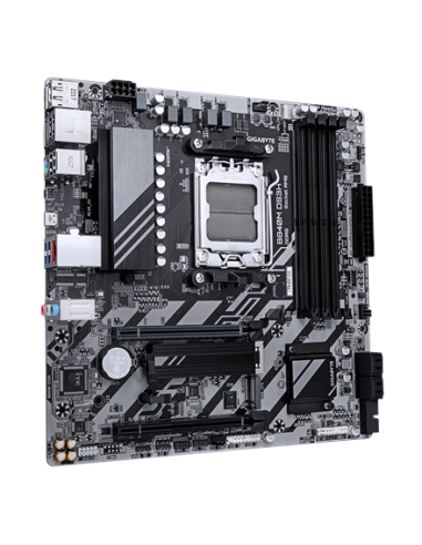 Gigabyte B840M DS3H AM5 Micro-ATX pagrindinė plokštė – vaizdas kampu, kitas