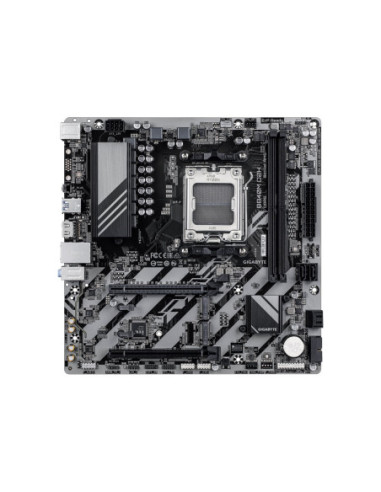 Gigabyte B840M D2H AM5 Micro-ATX pagrindinė plokštė – vaizdas iš viršaus