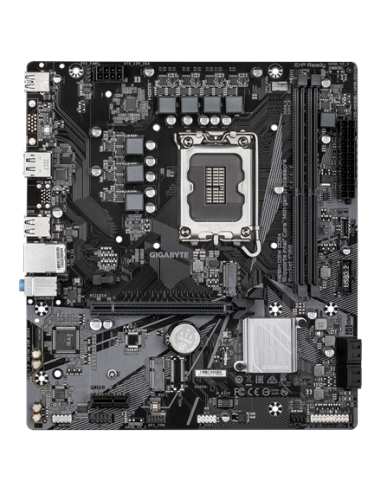 Gigabyte H610M D3W DDR4 LGA1700 Micro-ATX pagrindinė plokštė – vaizdas iš viršaus, didesnis