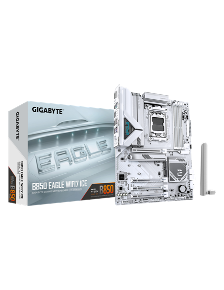 Gigabyte B850 EAGLE WIFI7 ICE AM5 ATX pagrindinė plokštė – su pakuote