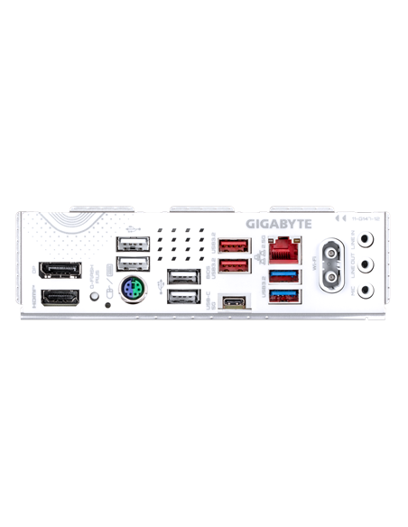 Gigabyte B850 EAGLE WIFI7 ICE AM5 ATX pagrindinė plokštė – galinės panelės jungtys