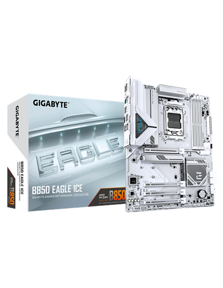 Gigabyte B850 EAGLE ICE AM5 ATX pagrindinė plokštė – su pakuote