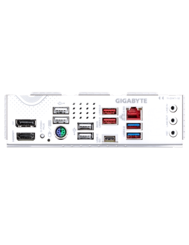 Gigabyte B850 EAGLE ICE AM5 ATX pagrindinė plokštė – galinės panelės jungtys