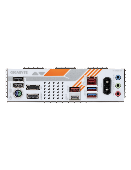 Gigabyte B850M FORCE WIFI6E AM5 pagrindinė plokštė – galinės panelės jungtys