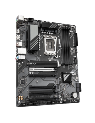 Gigabyte B760 DS3H GEN5 LGA1700 ATX pagrindinė plokštė – vaizdas kampu