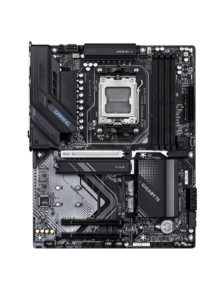 Gigabyte X870 GAMING WIFI6 AM5 ATX pagrindinė plokštė – vaizdas iš viršaus