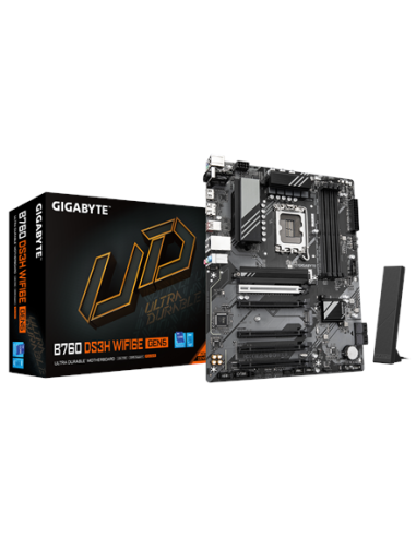 Gigabyte B760 DS3H WIFI6E GEN5 LGA1700 ATX pagrindinė plokštė – su pakuote