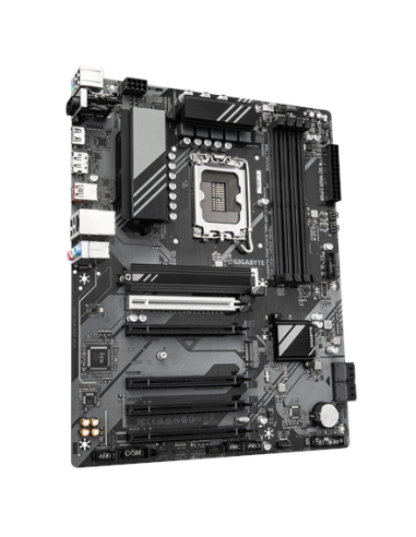 Gigabyte B760 DS3H WIFI6E GEN5 LGA1700 ATX pagrindinė plokštė – vaizdas kampu