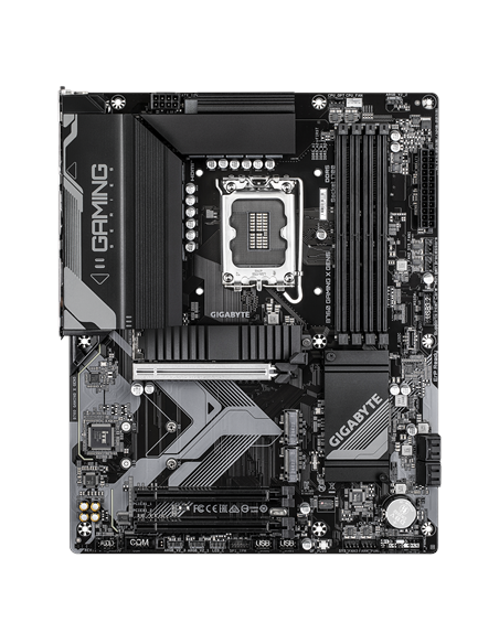Gigabyte B760 GAMING X GEN5 LGA1700 ATX pagrindinė plokštė – vaizdas iš viršaus