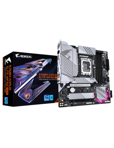 Gigabyte B760M AORUS ELITE WIFI6E GEN5 LGA1700 plokštė – su pakuote