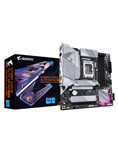 Gigabyte B760M AORUS ELITE WIFI6E GEN5 LGA1700 plokštė – su pakuote