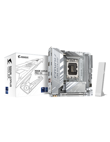 Gigabyte B860I AORUS PRO ICE LGA1851 Mini-ITX plokštė – su pakuote
