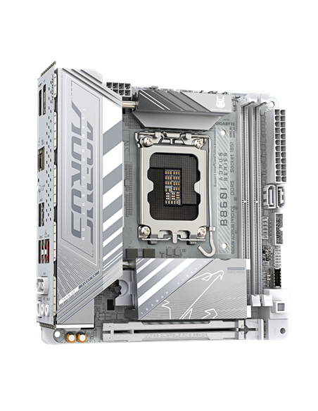 Gigabyte B860I AORUS PRO ICE LGA1851 Mini-ITX plokštė – vaizdas iš viršaus, kitas