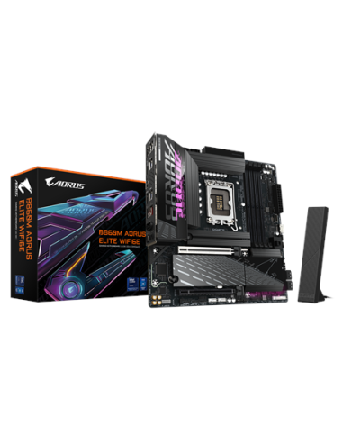 Gigabyte B860M AORUS ELITE WIFI6E LGA1851 plokštė – su pakuote