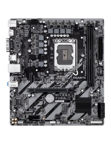 Gigabyte H810M H LGA1851 Micro-ATX pagrindinė plokštė – vaizdas iš viršaus