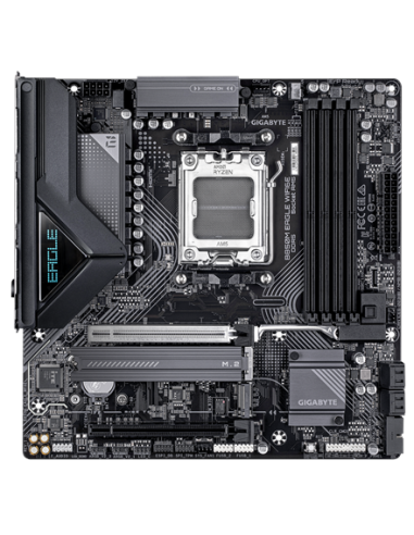 Gigabyte B850M EAGLE WIFI6E AM5 pagrindinė plokštė – vaizdas iš viršaus