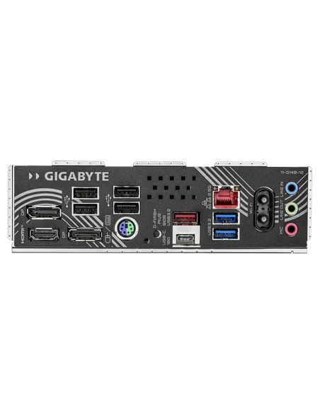 Gigabyte B850M EAGLE WIFI6E AM5 pagrindinė plokštė – galinės panelės jungtys