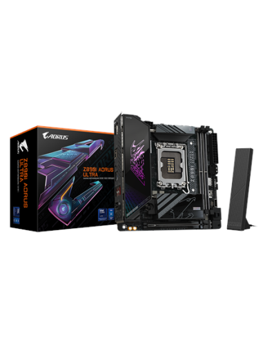 Gigabyte Z890I AORUS ULTRA LGA1851 Mini-ITX pagrindinė plokštė – su pakuote