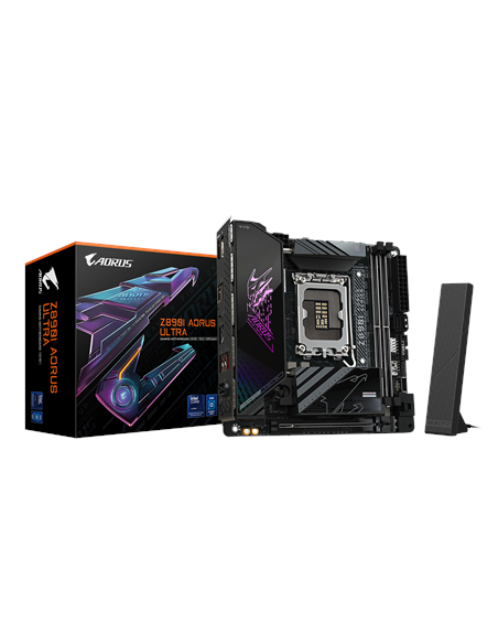 Gigabyte Z890I AORUS ULTRA LGA1851 Mini-ITX pagrindinė plokštė – su pakuote