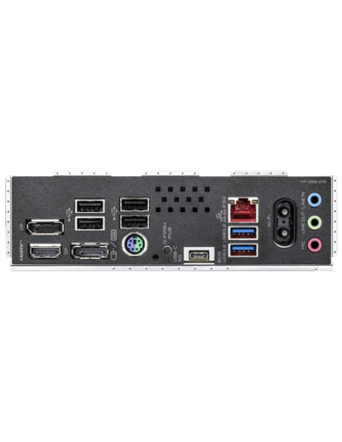 Gigabyte B840M DS3H WIFI6 AM5 Micro-ATX pagrindinė plokštė – galinės panelės jungtys