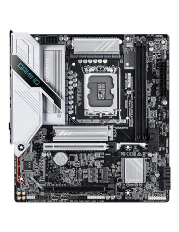 Gigabyte B860M GAMING WIFI6 LGA1851 Micro-ATX pagrindinė plokštė – vaizdas iš viršaus
