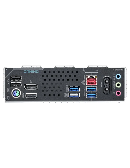 Gigabyte B860M GAMING WIFI6 LGA1851 Micro-ATX pagrindinė plokštė – galinės panelės jungtys