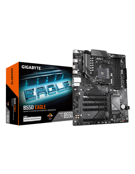 Gigabyte B550 EAGLE AM4 ATX pagrindinė plokštė – su pakuote
