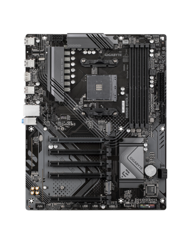 Gigabyte B550 EAGLE AM4 ATX pagrindinė plokštė – vaizdas iš viršaus