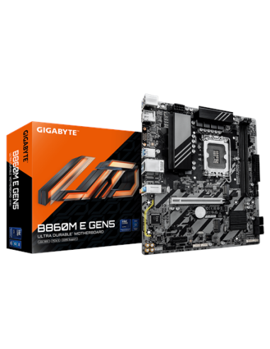 Gigabyte B860M E GEN5 LGA1851 Micro-ATX pagrindinė plokštė – su pakuote