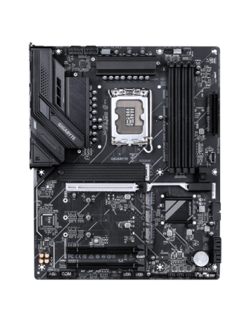 Gigabyte Z890 D PLUS LGA1851 ATX pagrindinė plokštė – vaizdas iš viršaus