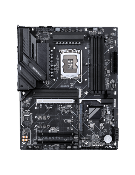 Gigabyte Z890 D PLUS LGA1851 ATX pagrindinė plokštė – vaizdas iš viršaus