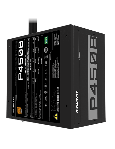 Gigabyte P450B maitinimo blokas – vaizdas kampu (3)