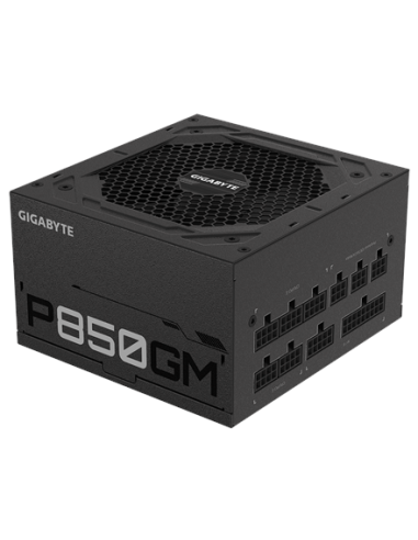 Gigabyte P850GM maitinimo blokas – vaizdas kampu