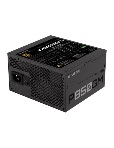 Gigabyte P850GM maitinimo blokas – galinė pusė kampu (2)