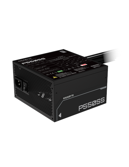 Gigabyte P550SS maitinimo blokas – vaizdas kampu (3)