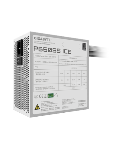 Gigabyte PSU | GP-P650SS ICE GEU1 | 650 W | USED, REFURBISHED, MISSING MANUALS
