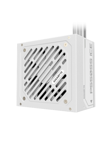Gigabyte P550SS ICE maitinimo blokas – ventiliatoriaus pusė kampu