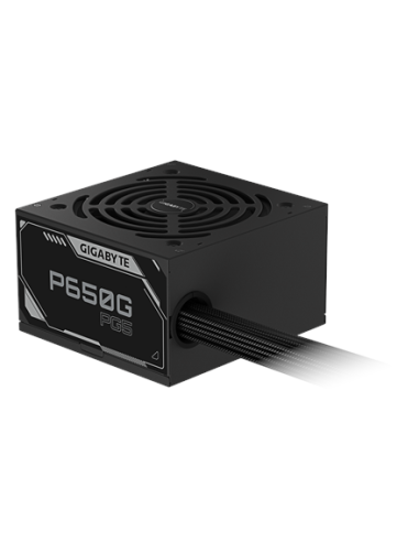 Gigabyte P650G PG5 maitinimo blokas – vaizdas kampu