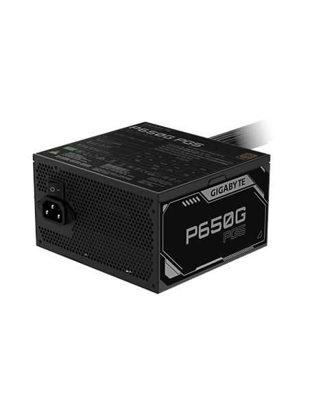 Gigabyte P650G PG5 maitinimo blokas – vaizdas kampu (2)