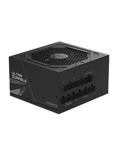 Gigabyte UD750GM PG5 V2 maitinimo blokas – ventiliatoriaus pusė kampu (2)