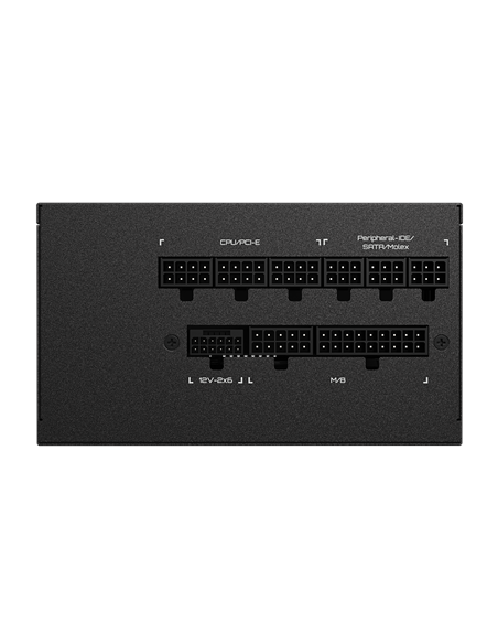 Gigabyte UD750GM PG5 V2 maitinimo blokas – modulinių kabelių jungčių panelė
