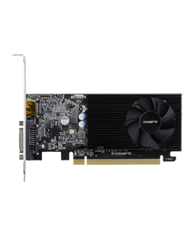 Gigabyte GT 1030 Low Profile D4 2G vaizdo plokštė – vaizdas iš priekio