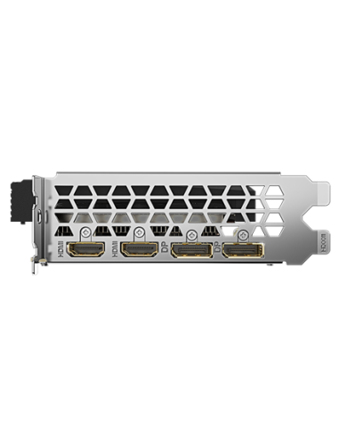 Gigabyte RTX 3050 WINDFORCE OC V2 8G vaizdo plokštė – vaizdo išvesčių laikiklis