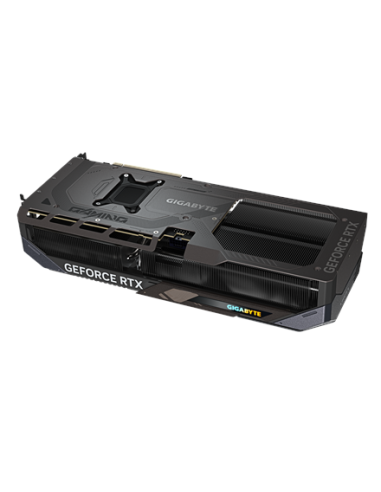 Gigabyte RTX 5070 Ti GAMING OC 16G vaizdo plokštė – galinė pusė kampu