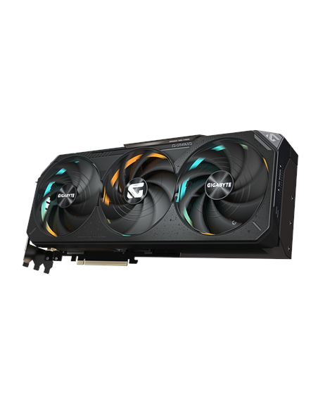 Gigabyte RTX 5070 Ti GAMING OC 16G vaizdo plokštė – vaizdas kampu iš priekio (4)