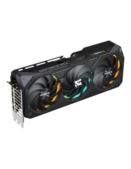 Gigabyte RTX 5070 Ti GAMING OC 16G vaizdo plokštė – vaizdas kampu iš priekio