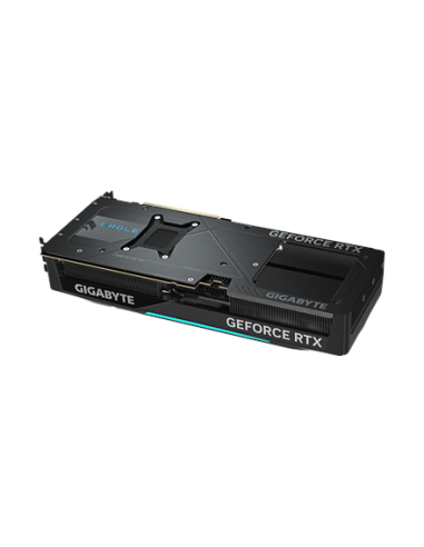 Gigabyte RTX 5070 Ti EAGLE OC SFF 16G vaizdo plokštė – galinė pusė kampu
