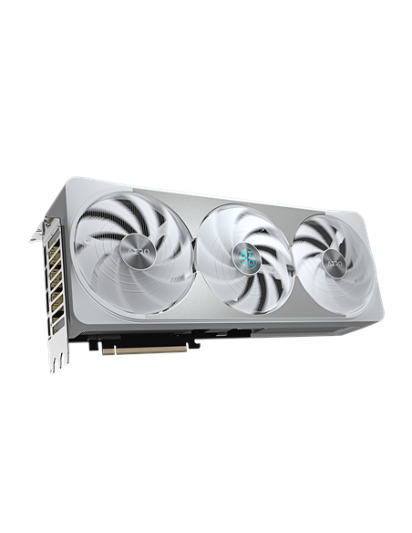 Gigabyte RTX 5070 Ti AERO OC 16G vaizdo plokštė – vaizdas kampu iš priekio (2)