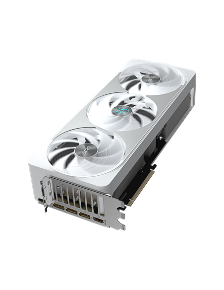 Gigabyte RTX 5070 Ti AERO OC 16G vaizdo plokštė – vaizdas kampu iš viršaus